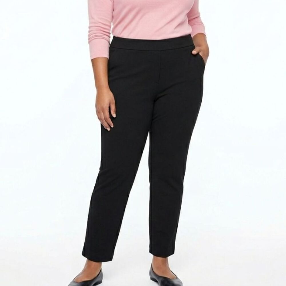 Ophelia Roe Black Dress Pants Size 2X Plus Size Trousers Professional Workwear